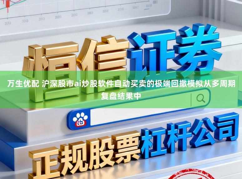 万生优配 沪深股市ai炒股软件自动买卖的极端回撤模拟从多周期复盘结果中